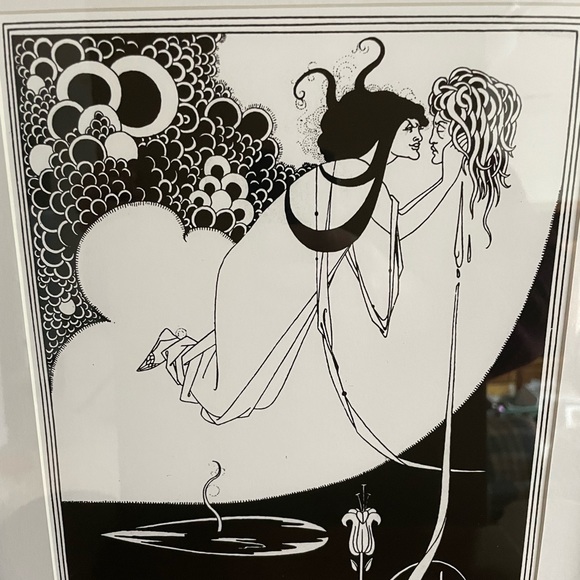 Salome Kisses John the Baptist Oscar Wilde Print Climax 15x12 Aubrey Beardsley - Picture 3 of 3